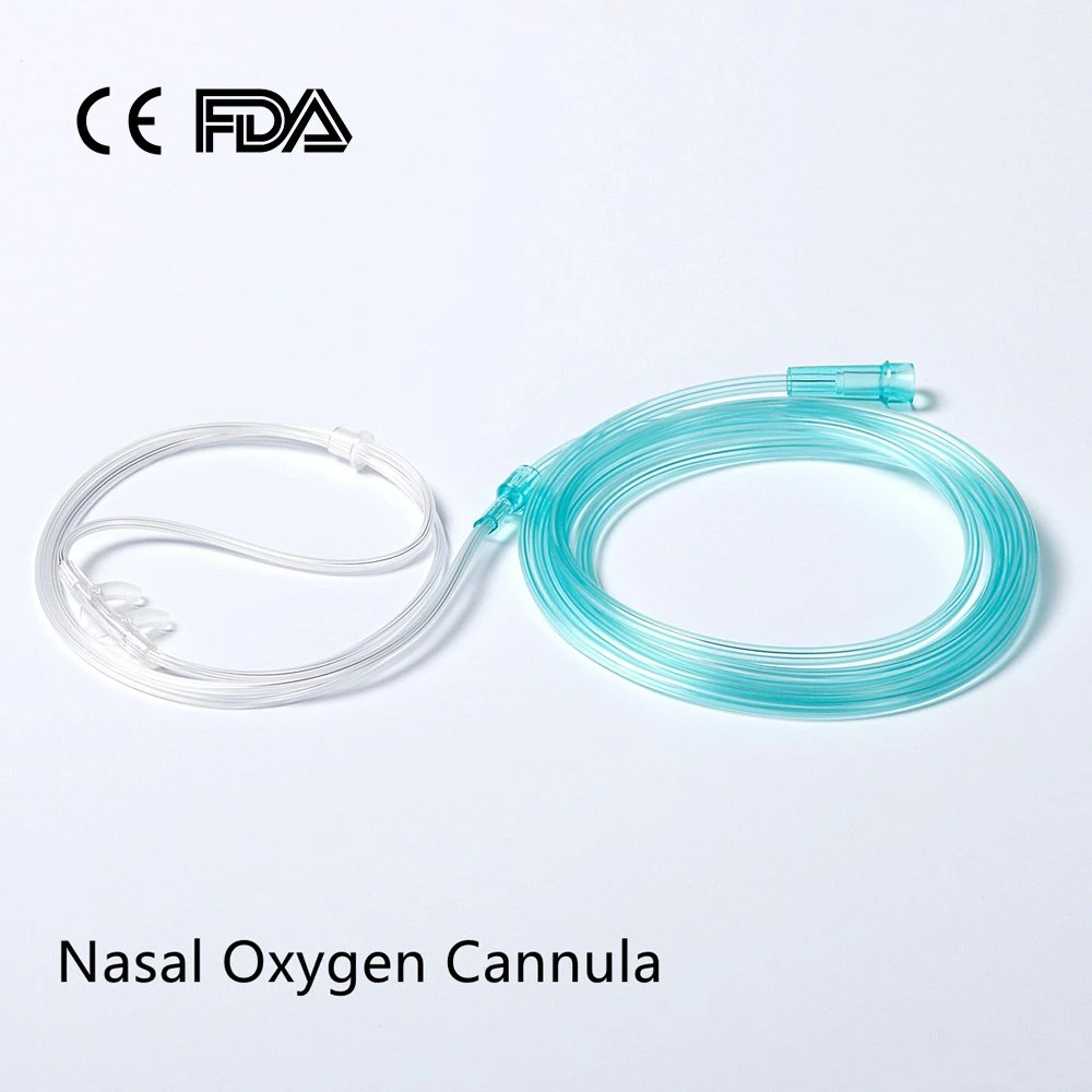 Medical Grade PVC Nasal Oxygen Cannula Disposable Medical Product for Adult/Child/Infant with CE, ISO