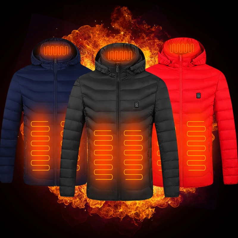 Winter Waterproof USB Rechargeable Smart Electric Heated Jacket for Men