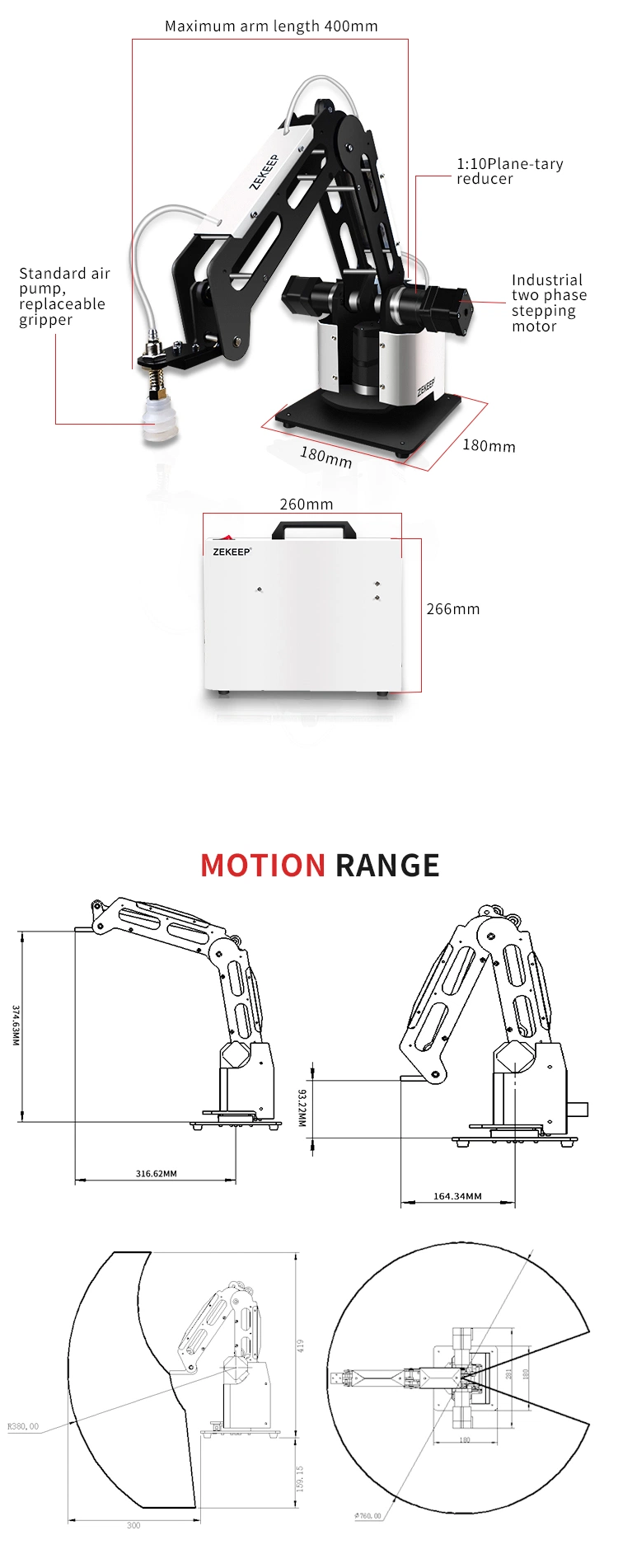 A301 Robot Weight Automatic Sorting Training System Cobot Robot