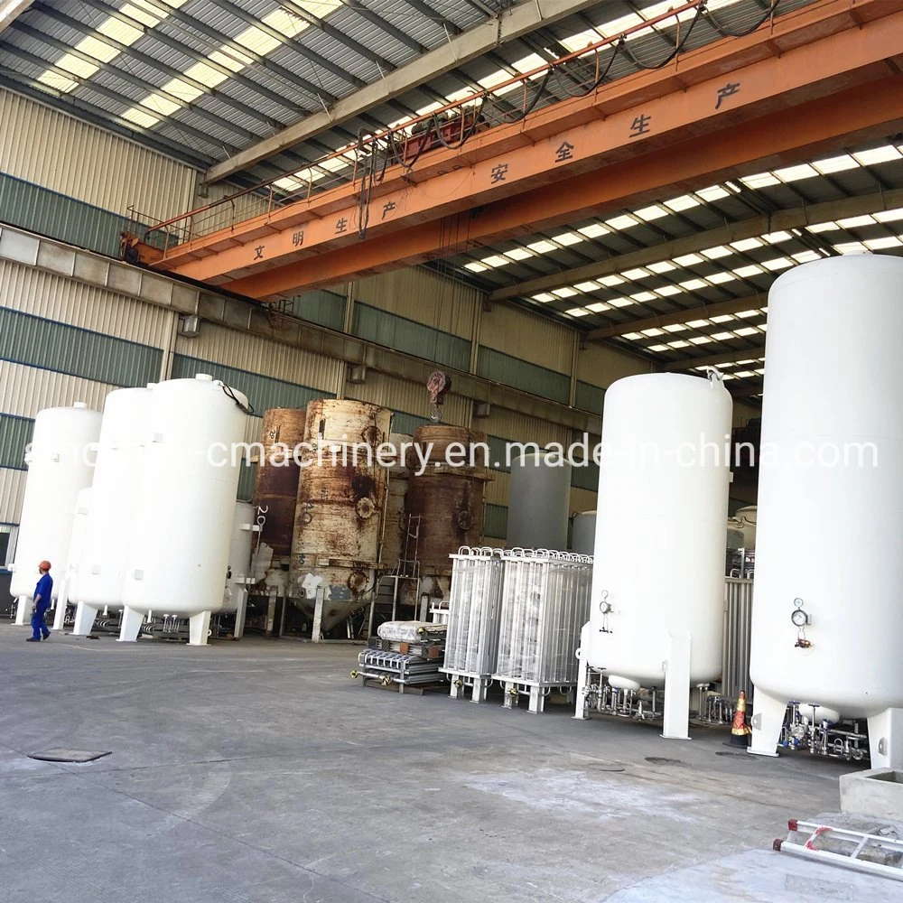 Cryogenic Liquid Oxygen Nitrogen Gas Cylinder Filing Pump Station Pressure Tank