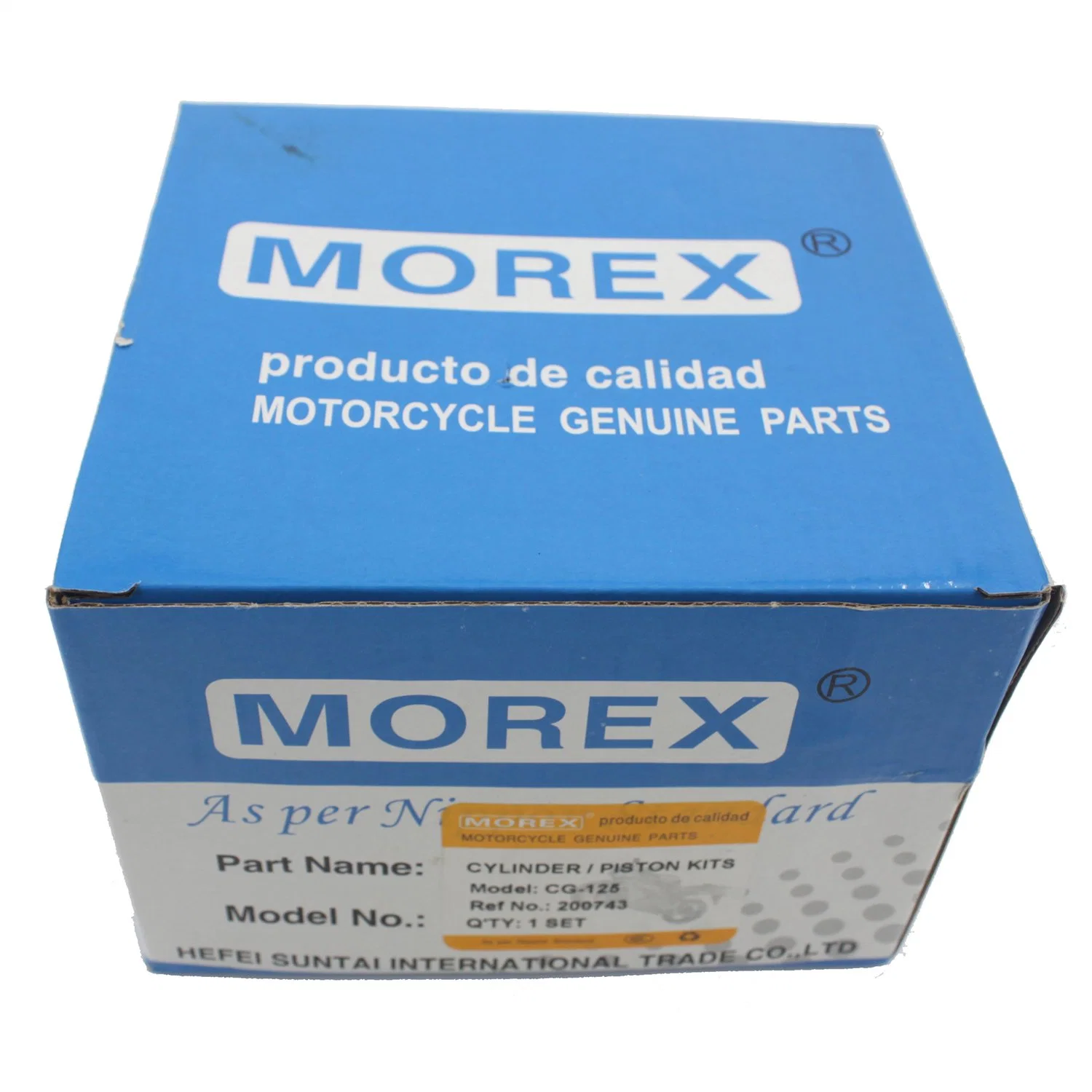 ملحقات قطع غيار الدراجات النارية مجموعة الكباس الأصلية من Morex ومجموعة الكباس أسطوانة المحرك CG-125 هوندا سوزوكي ياماها باج