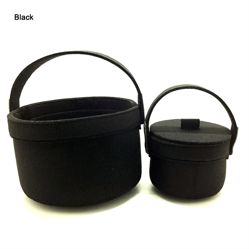 Custom Felt Foldable Cloths Laundry Basket Hanging Bread Toys Storage Basket with Handle