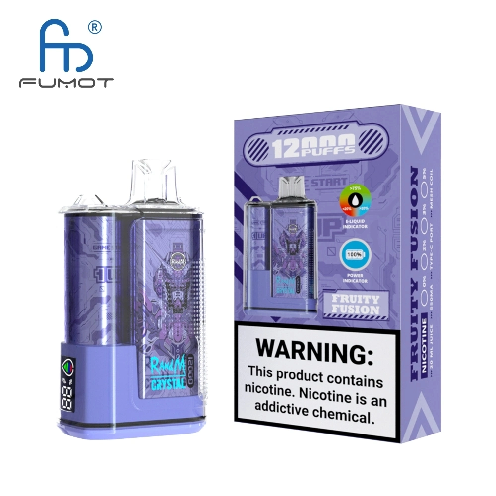 E Cigarette Randm Fumot Crystal 10000/10K 12000/12K Puffs Disposable/Chargeable Vape