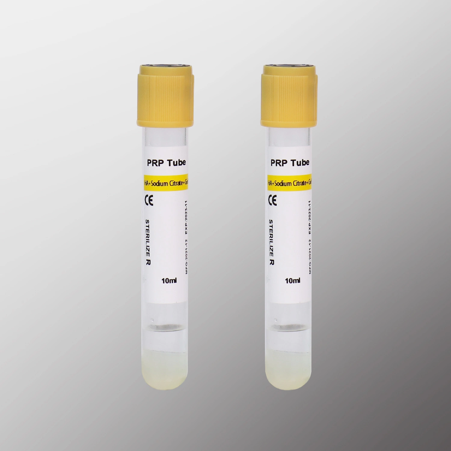 Siny Factory Price Yellow Cap Glass Pet Blood Collection Test Tube Gel and Clot Activator Tube with ISO