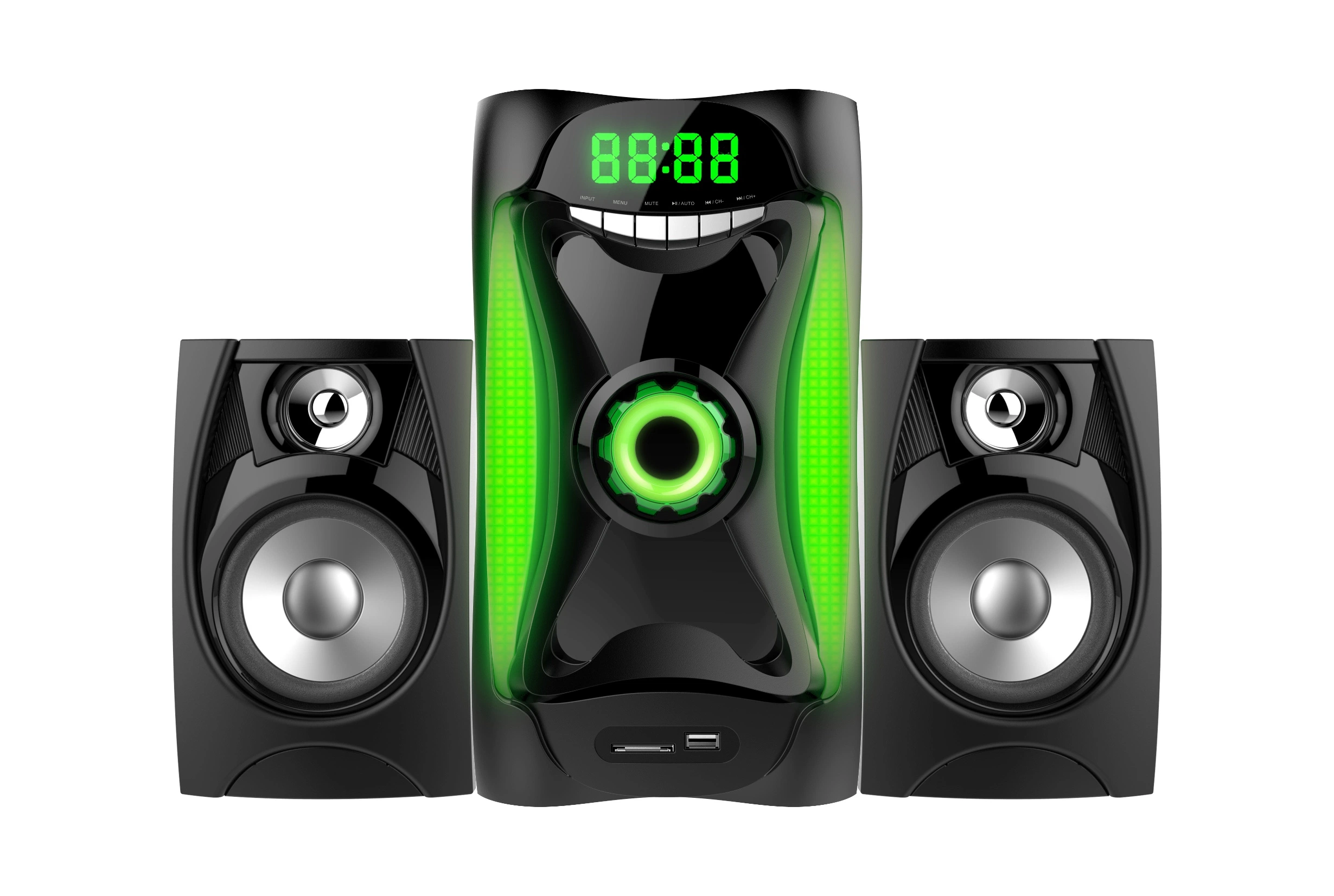 DJ Karaoké active 2.1 canaux stéréo de mp3 haut-parleur Bluetooth Home Cinéma