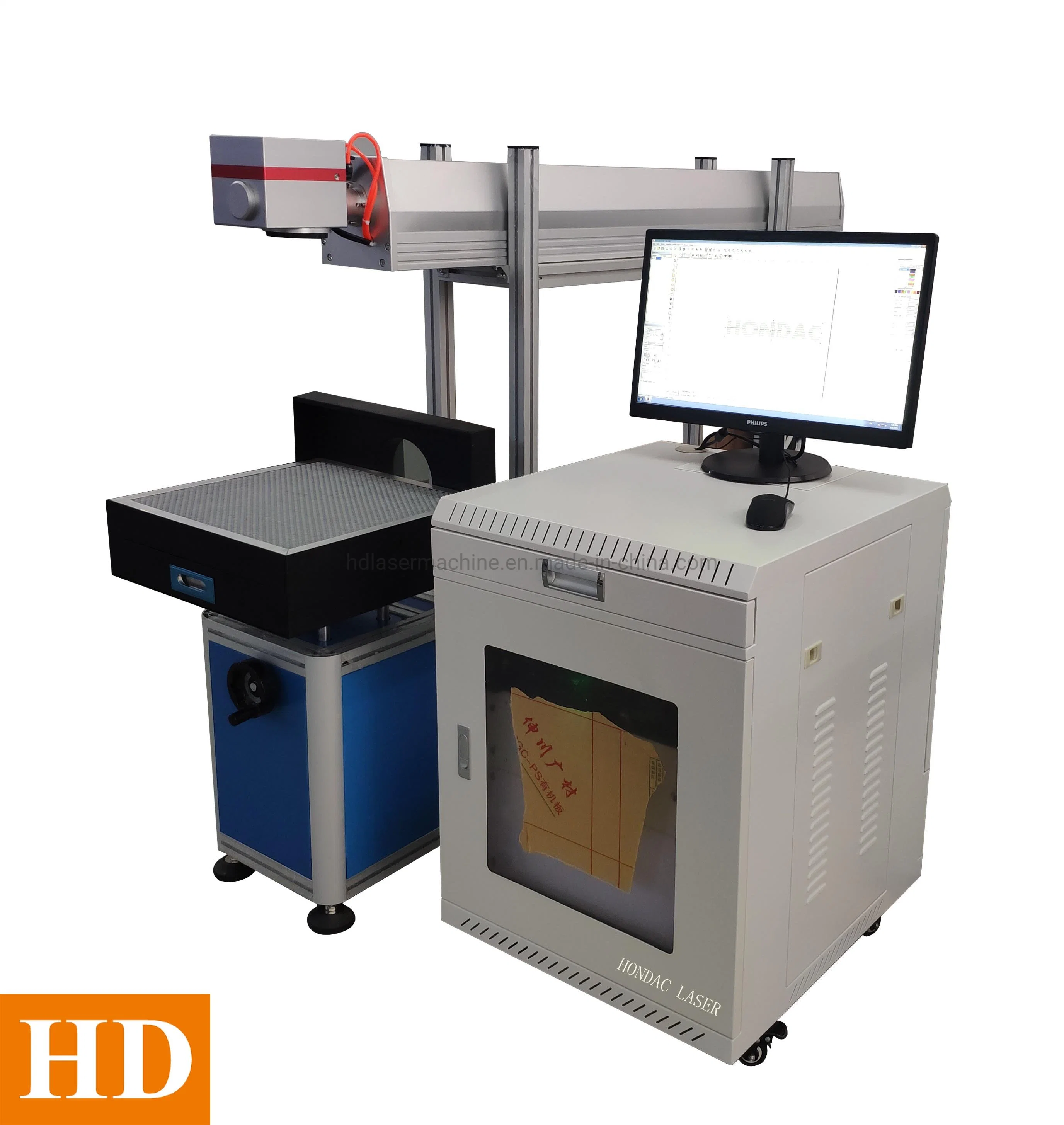 Big Working Area 600X600 Dynamic 3D Scan Head Laser Marking Machine 100W