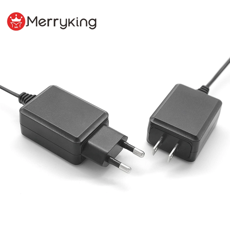 Small Design EU Us Plug 5V 9V 12V 24V 0.5A 1A 2A 3A Power Adapter for Audio Video Equipment with Ce UL FCC