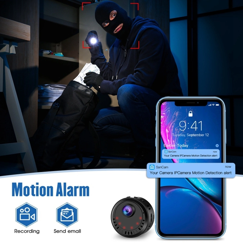 L28 Mini 4K HD Visão Noturna Loop da câmara a gravação de detecção de movimento Home Security Câmara WiFi com 16GB do cartão de memória