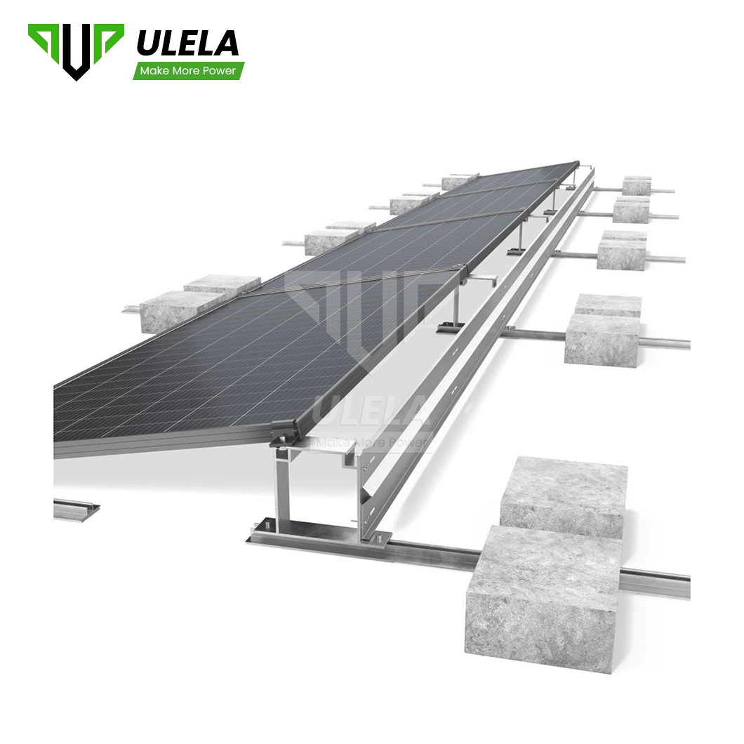 Ulela Photovoltaic aluminium Alloy montage Rail système de montage PV usine Sur l'eau montage en Chine système solaire montage en PV masse solaire Système