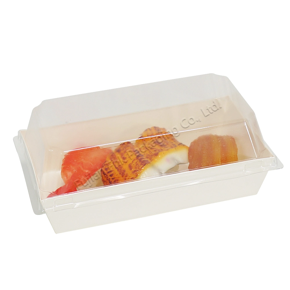 Luxury Disposable Kraft Paper Box for Sushi Cookie Food Show Container Takeaway Food Packaging