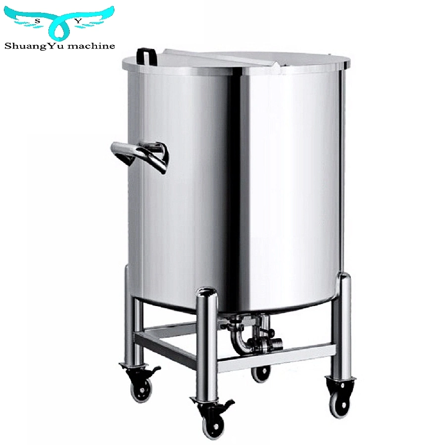 Best Stainless Steel Tank Sanitary Jacketed Storage Tank for Honey Milk Oil Chemical Liquid Storage Tank Reactor Stirrer Agitator Mixer Tank Mixing Tank