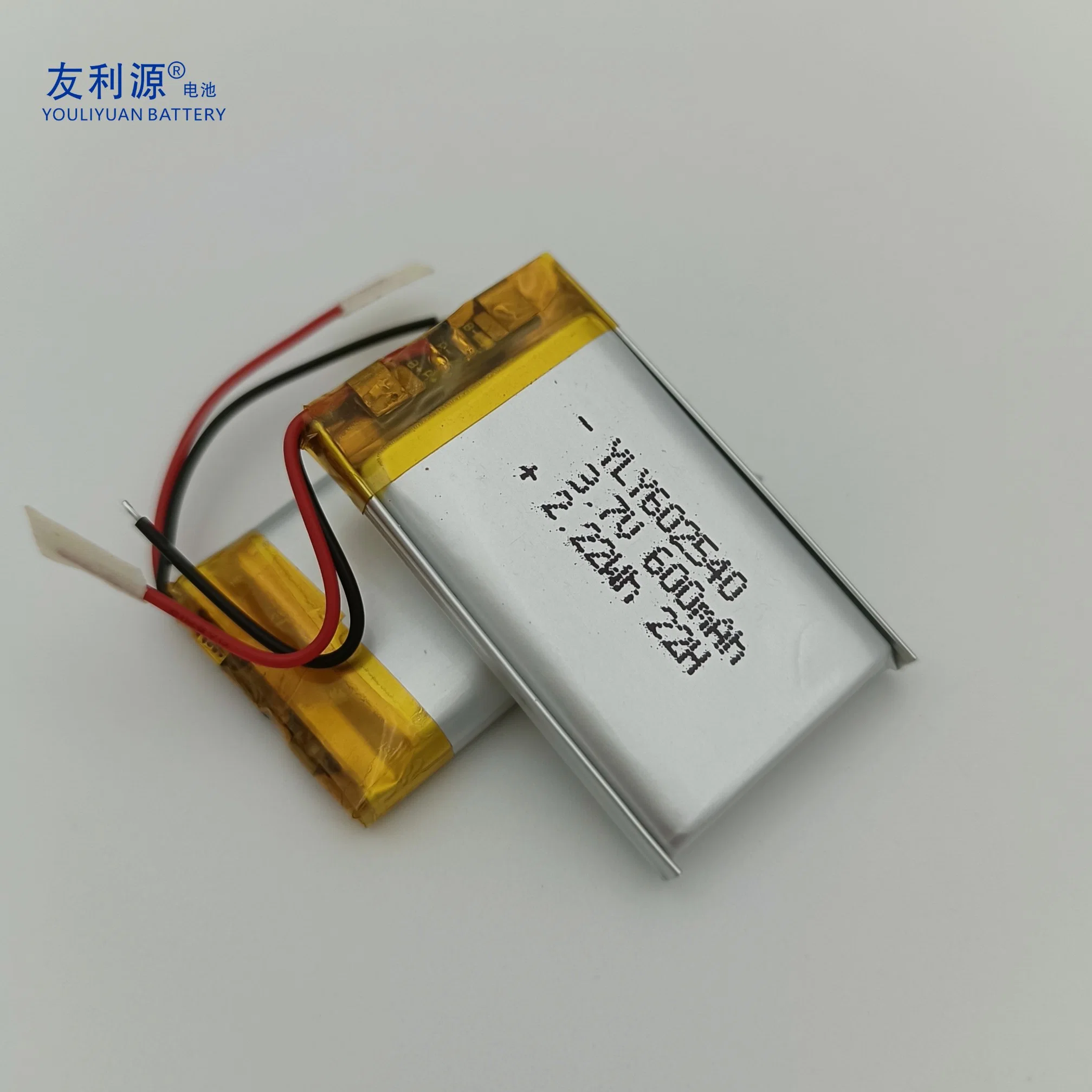 China Fabricante grossista barata Lipo Bateria 602540 3.7V 600mAh: 2,22 wh com polímero de lítio MSDS. Un38.3 Certified BMS Bateria 18650