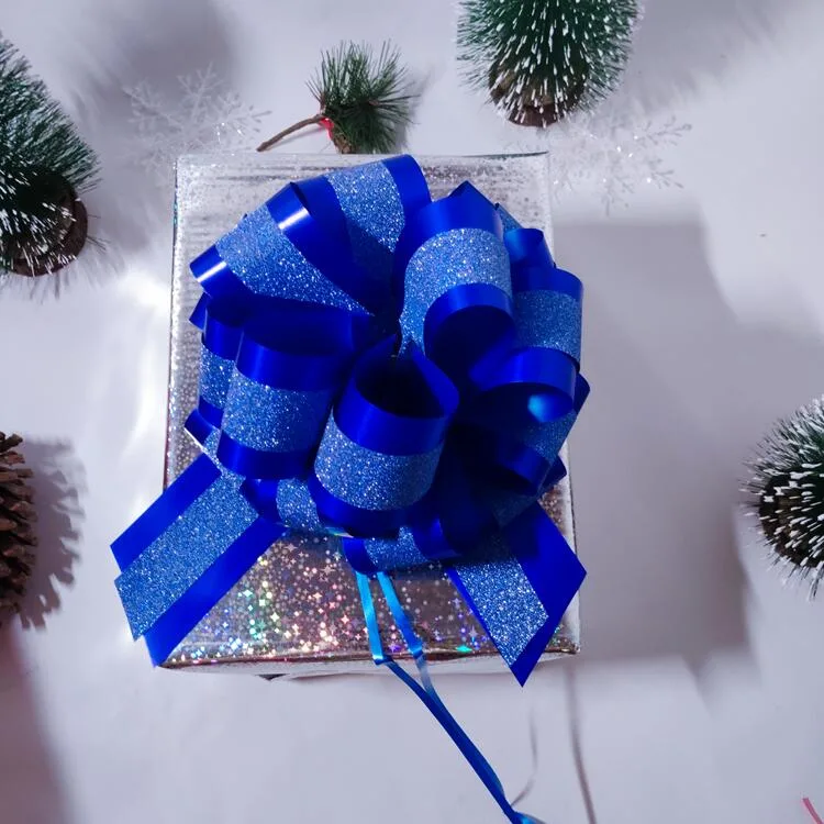 Festa festival férias PP decorativas puxe a string de proa da fita para decorações de Natal por grosso