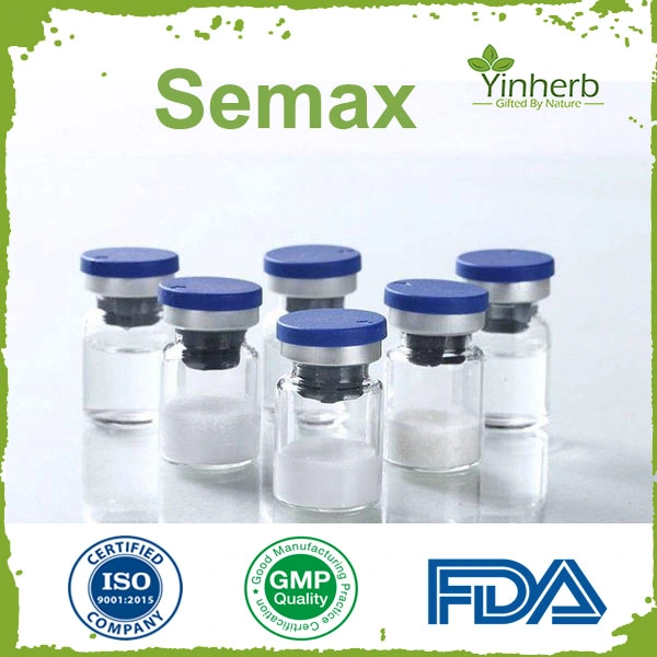 Síntesis de Péptidos personalizados 98% de pureza farmacéutica de N-acetil Semax intermedio/Semax crudo a granel en polvo