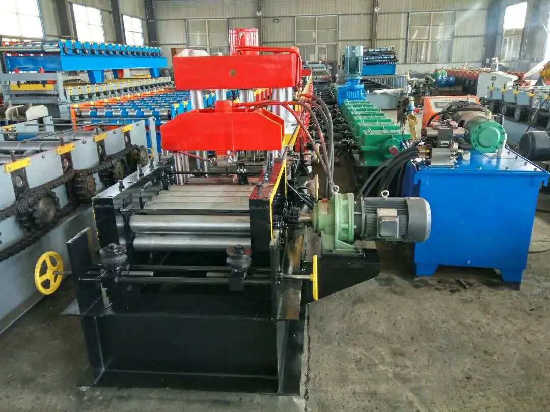 Most Popular Highway Guardrail/Traffic Barrier Hydraulic Roll Used Forming Machine Steel Tile China Famous Brand 8-15m/Min PPGI