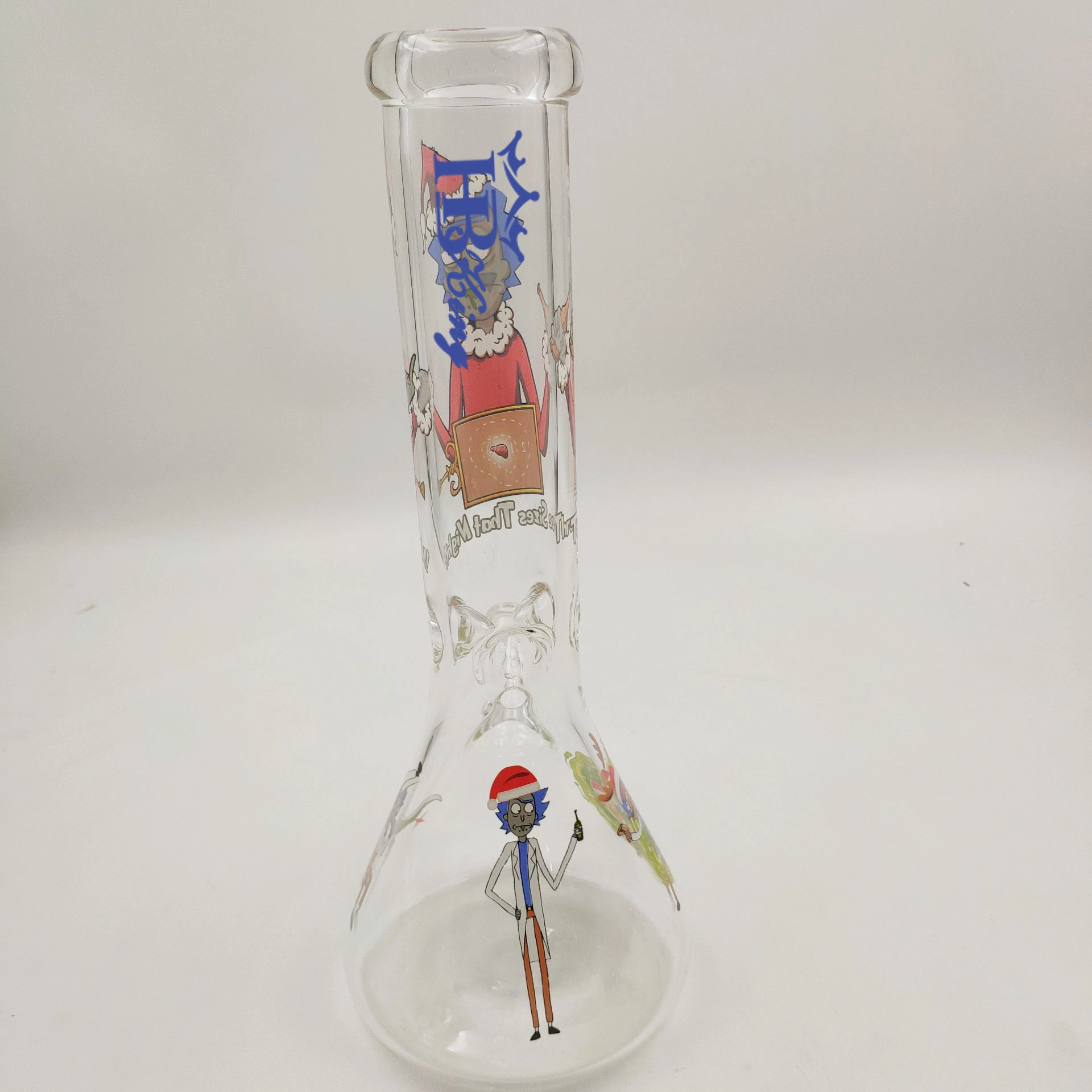 2019 Top AAA Selling High quality/High cost performance Wholesale/Supplier Tobacco Glass Smoking Water Pipe with Decals Glass Water Pipe