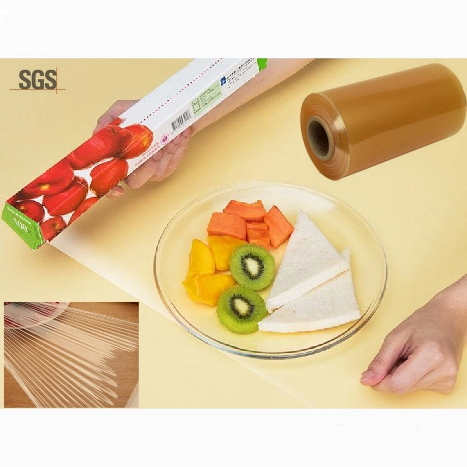 Transparent Roll for Fresh Food Keeping Plastic Food Packaging Film Food Wrap PVC Cling Film