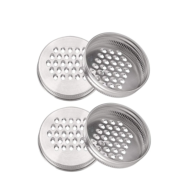 Stainless Steel Mixing Bowl Lids Vegetables Cheese Grater Lids for Mason Jar