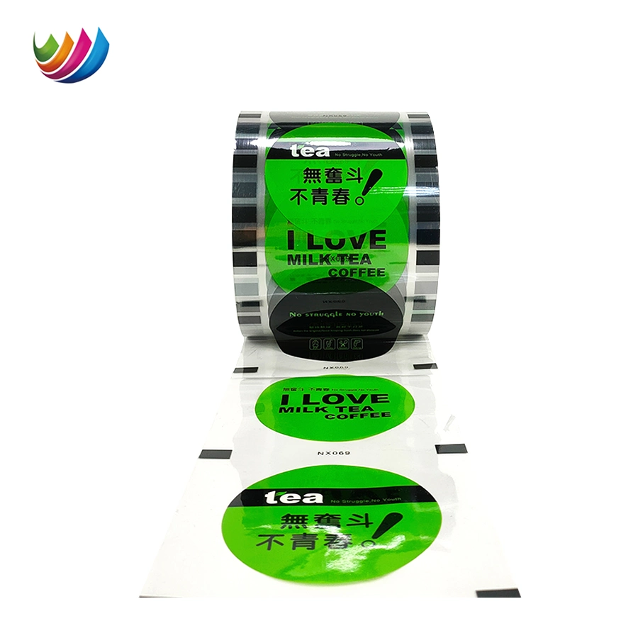 Custom Printing Plastic Paper PP Pet PVC PS Tea Lid Cup Parafilm Rolls Film Cup Lid Film