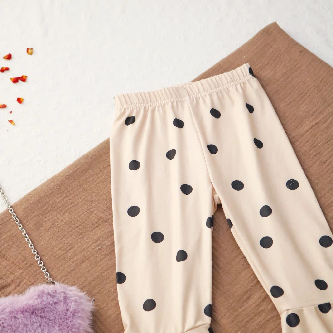 DOT Floral Baby Pants Flare Trousers