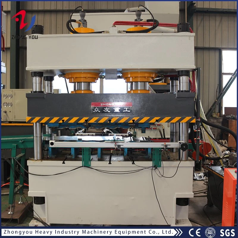 630 Ton/800 Ton/1000 Ton Metal Stamping Deep Drawing Hydraulic Press Machine for Door Skin/Cookware/Kitchen Sink/Water Tank/Metal Tile/Wheelbarrow with CE&SGS