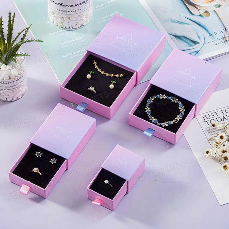 Jewelry Gift Boxes Bracelets Necklaces Earrings Rings Storage Cardboard Jewelry Packaging Container