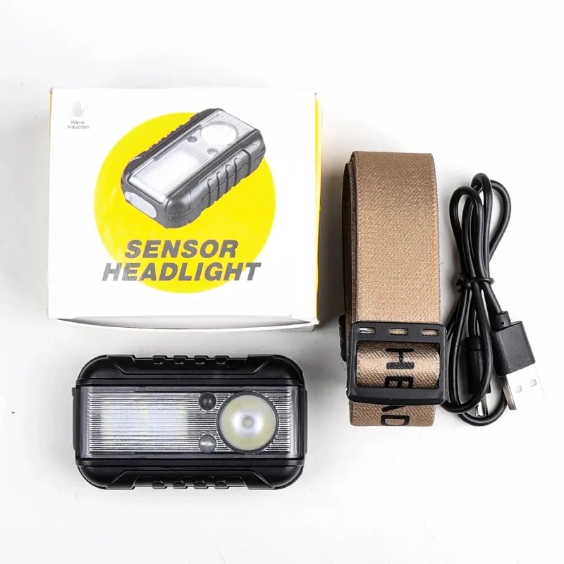 New 3 Modes Blue Red White 1000 Lumen Mini Headlamp Rechargeable Headlight Headlamp LED