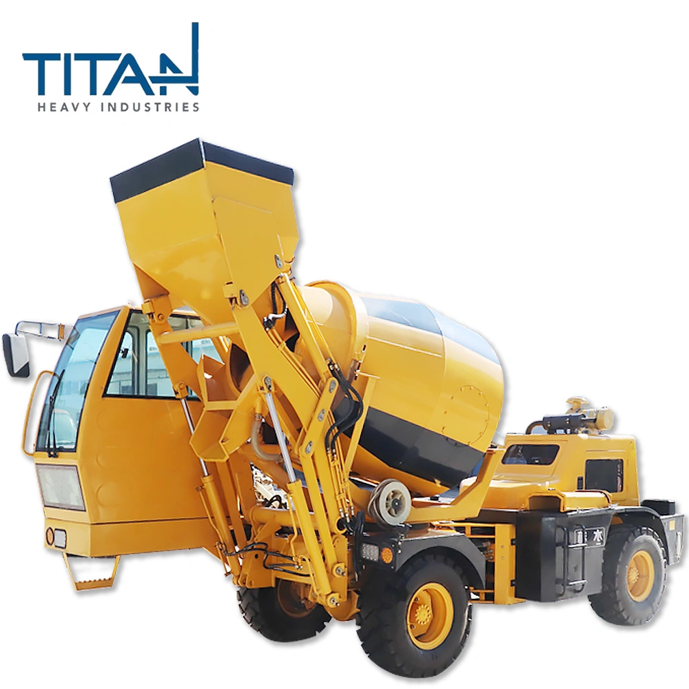 China hot sale self loading concrete mixer 6400kg concrete mobile mixer for cheap price