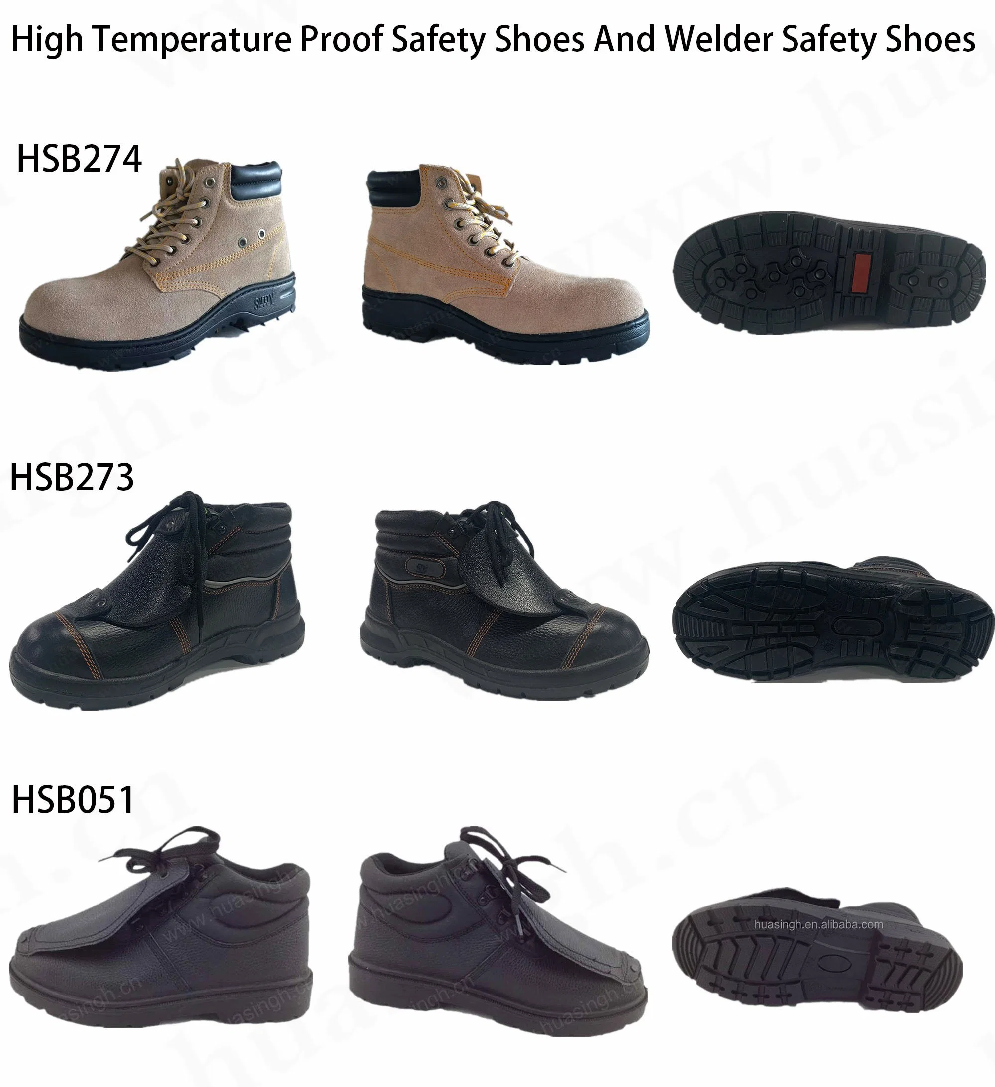 Zh, Factory Wholesale/Supplier Supply Anti-Splash Multipurpose Safety Boots Anti-Scald Work Boot with Reflective Strip Welder Safety Shoes HSB273