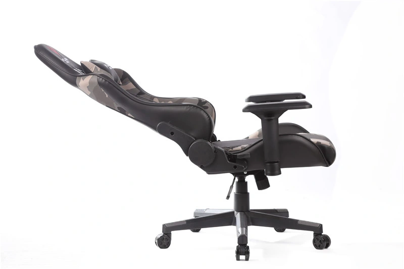 Chaise de bureau ergonomique de style course pour ordinateur de bureau de jeu à dossier haut