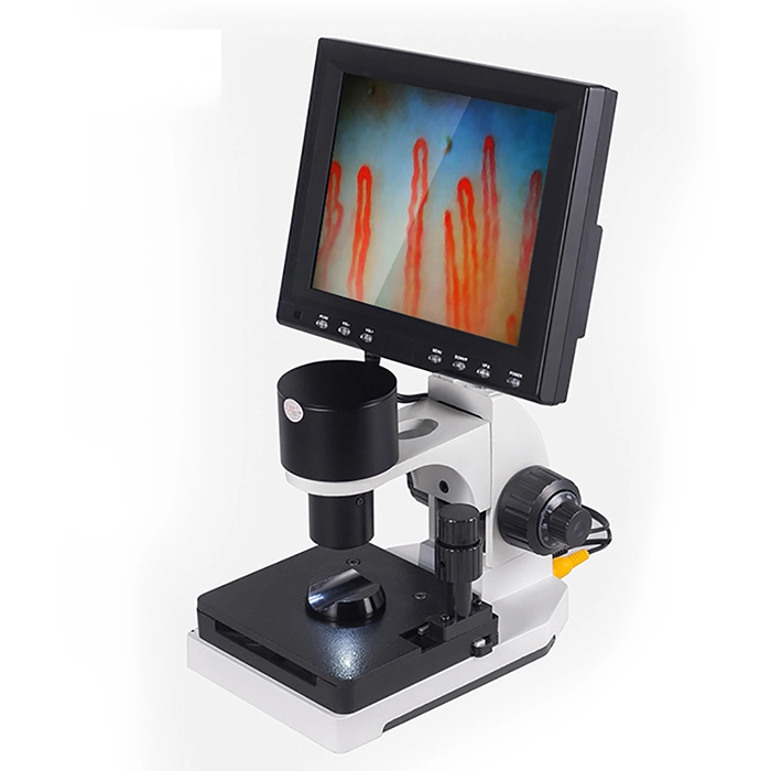 التشخيص الطبي المعدات كابلياروسكوب فحص الدم شاشة LCD MicroScope