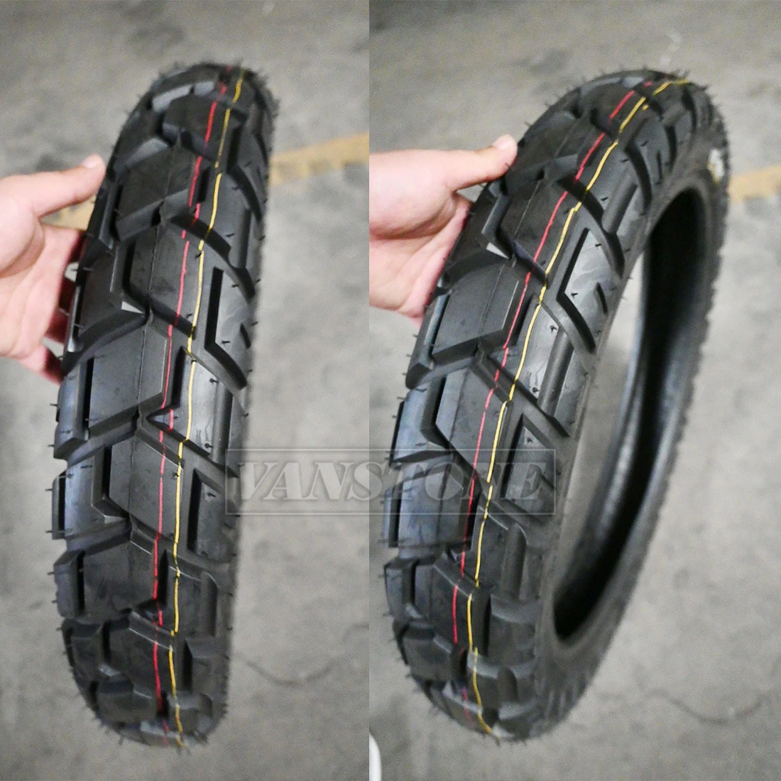 Melhor qualidade de OEM Vstway off road 4.10-18 Tubeless pneus de borracha de pneus de Moto