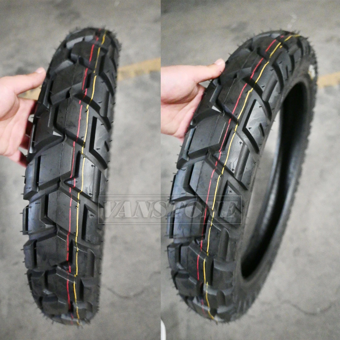 Vstway OEM أفضل جودة خارج الطريق مطاط الإطار Tubeless 4.10-18 إطار الدراجة البخارية