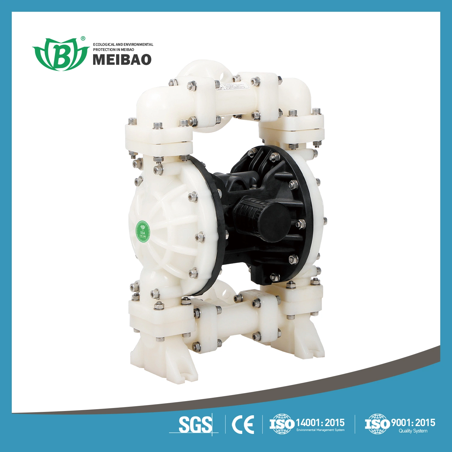 Chemical Acid Proof Double Pneumatic Diaphragm Pump to Transfer Acid Alkali Corrosion Liquids