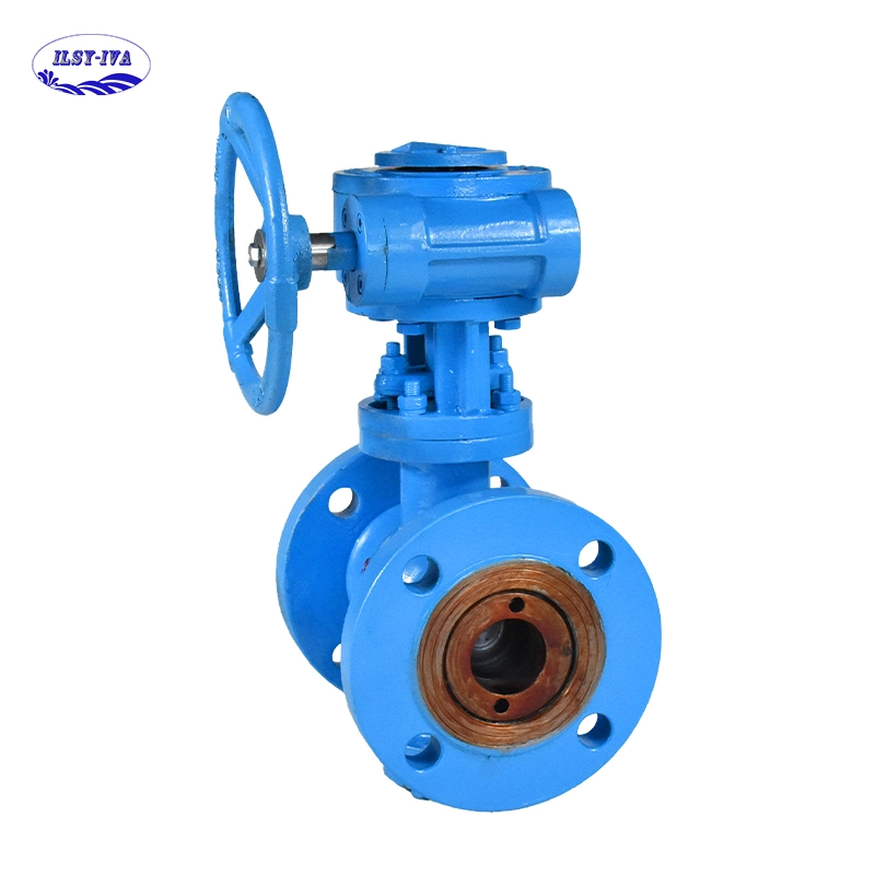 Van Turbine Flange Chemical Double Eccentric Hemispherical Valve