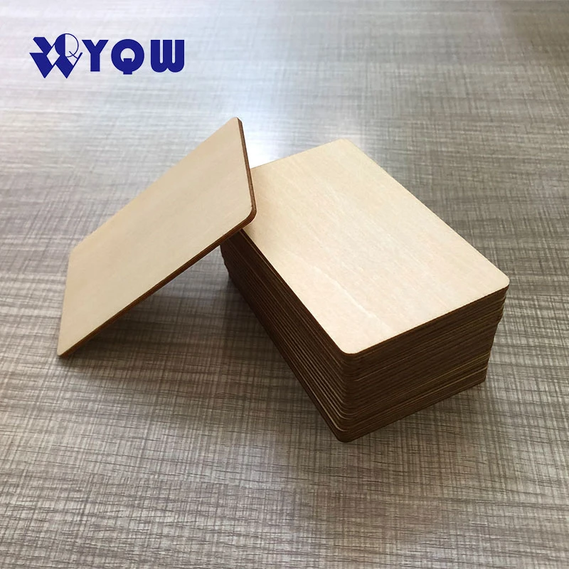 Custom Printing Wooden Smart Cards RFID NFC Wood Bamboo Hotel Key Card