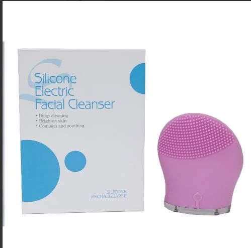 Electronic Soft Sonic Wash Silicone Face Cleaning Brush