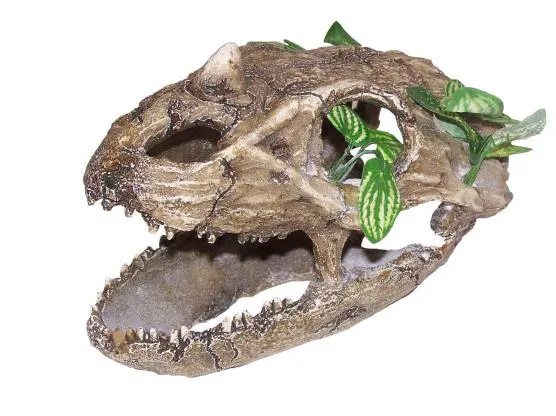 Artificial Dinosaur Skeleton Ornament Small Dinosaur Aquarium Decor for Fish Tank Aquarium Cave Landscape Pet Reptile