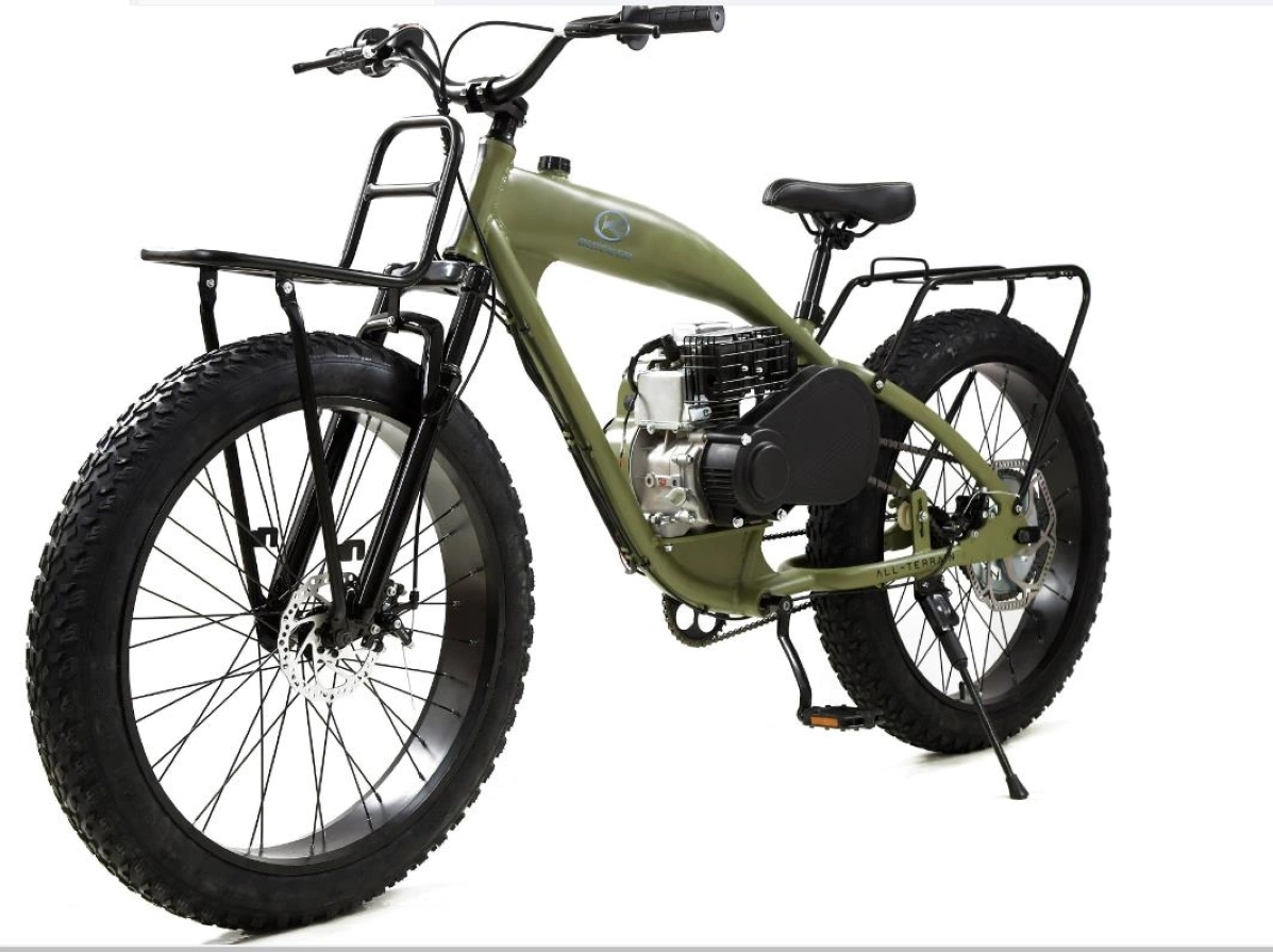 Gas-Powered Bicycle with Lifan 2.5 Motor and 79cc 4 Stroke Engine