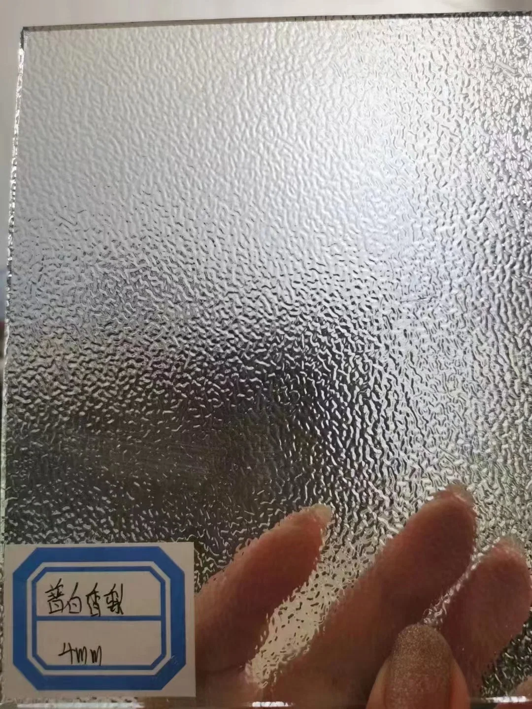 Clear Brown Color Patterned Glass