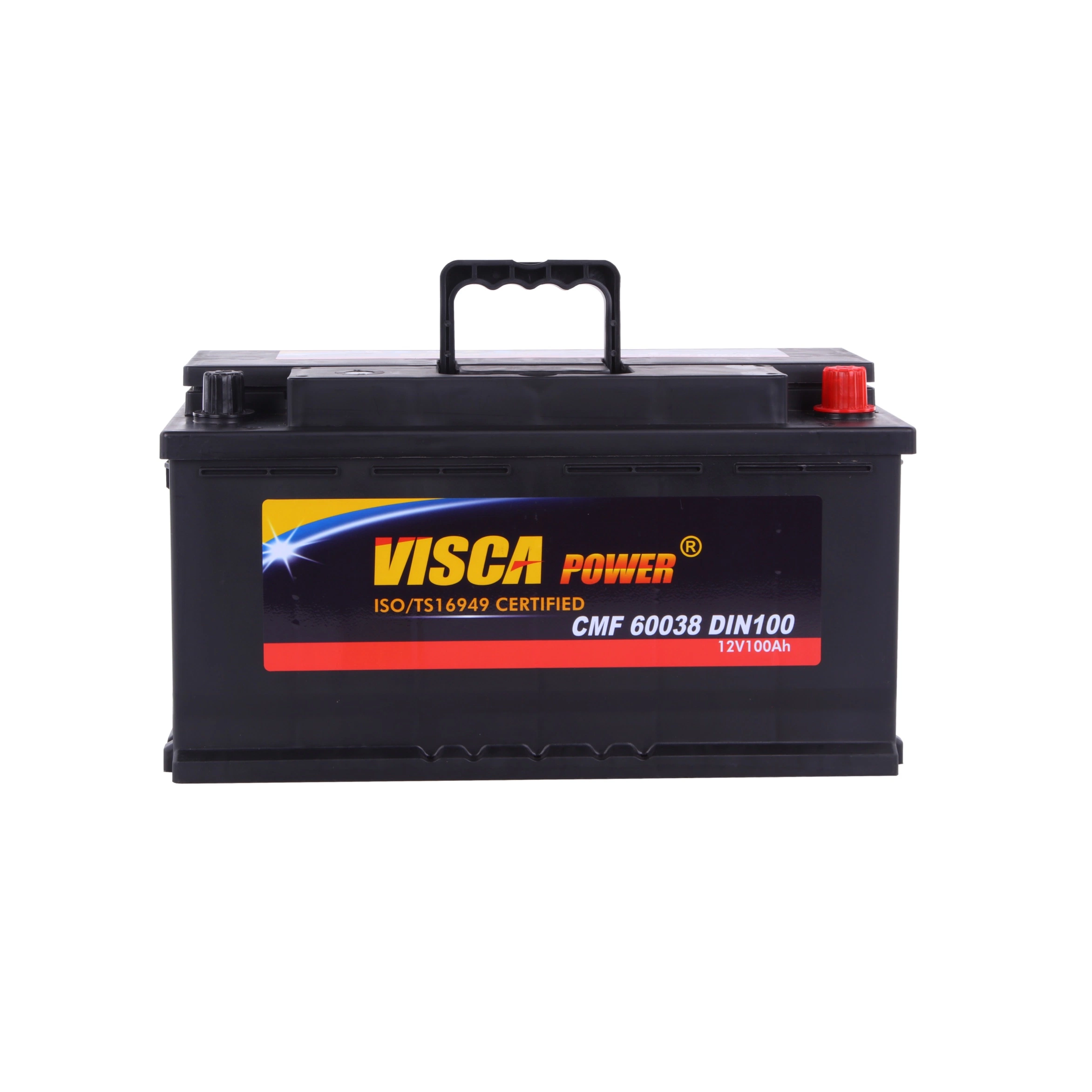 Batterie de voiture CMF 60038 DIN100 puissance Visca de meilleure qualité