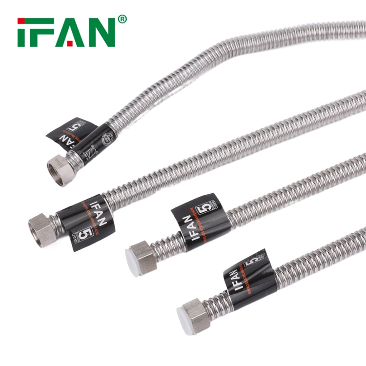 Ifan OEM de metal flexível de prata da mangueira de água em aço inoxidável tubo corrugado