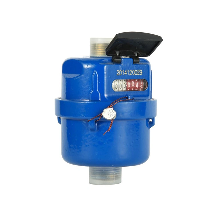 ISO 4064 20mm Class C Brass Rotary Piston Type Liquid Sealed Horizontal Blue Cold Water Meter Volumetric
