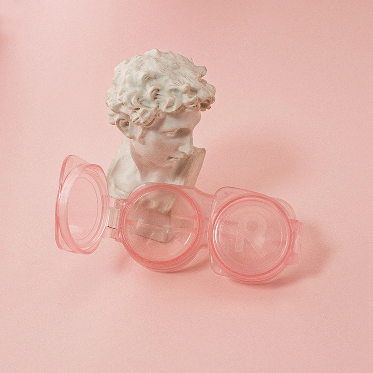 Wholesale/Supplier Transparent PP Contact Lens Storage Box Mini Portable Contact Lens Case