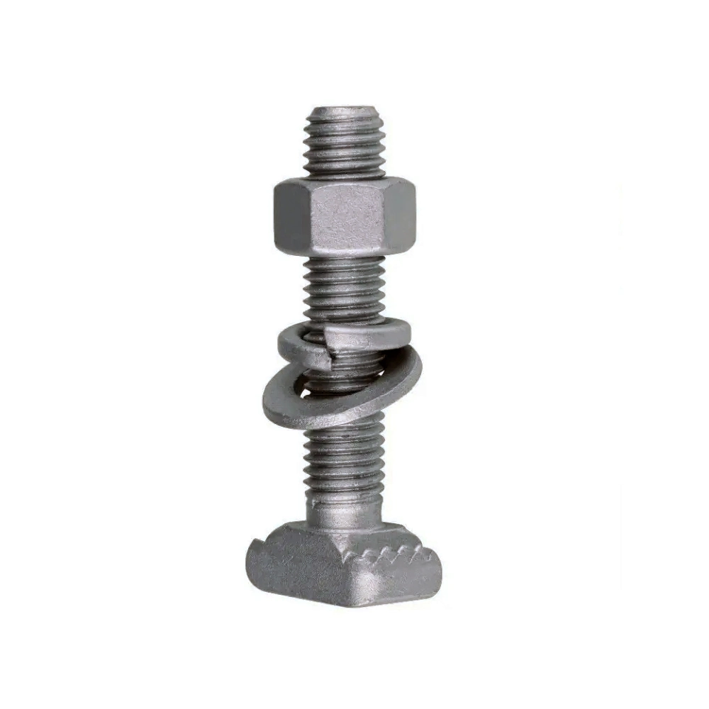 Grade 8.8 Hot DIP Galvanized T-Bolt T-Shaped Head Halfen Serrated Bolt