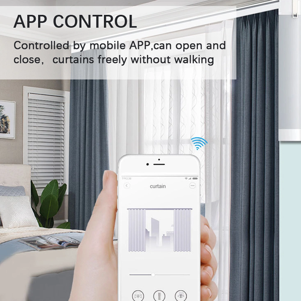 Zigbee Smart Electric Curtain Rail Tracks Remote Control 2/3/3.5/5m