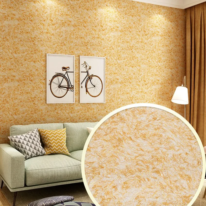 DIY Natural Fiber Wall Covering Silk Plaster Liquid Wallpaper Wall Coating