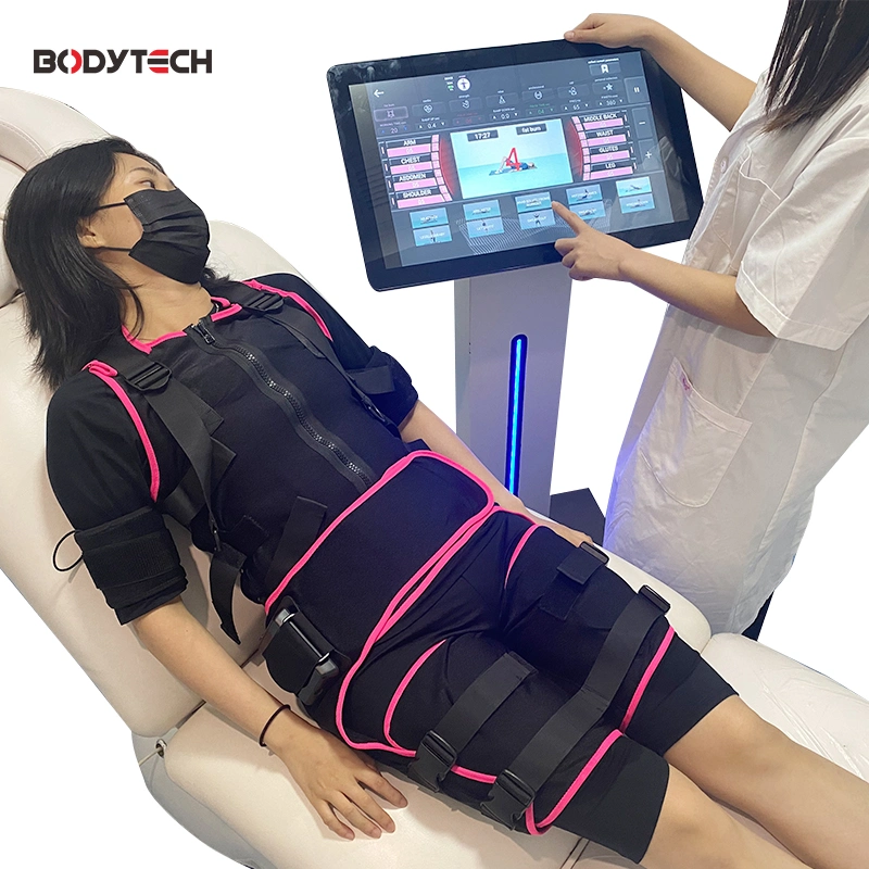 Bodytech Work on Multiple Muscle Groups EMS Aesthetic Device Body Sculpting Vest Quickly Activate Deep Muscles and Burn Fat Beauty Slimming Suit