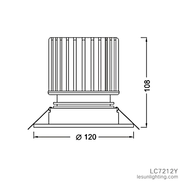 RoHS Standard 360 Degree Rotatable Recessed LED Down Light