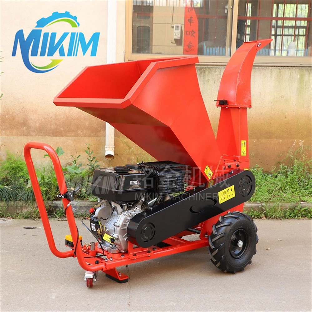 Grass Coconuts Shell Straw Wood Shredding Sawdust Making Machine Garden Waste Wood Crushing Grinding Machinery Shredder Electric Brush Wood Chipper Machine